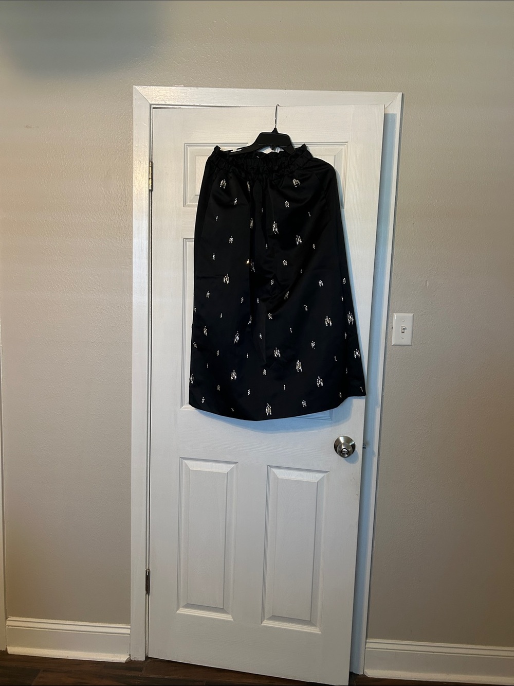 Alc embellished satin skirt